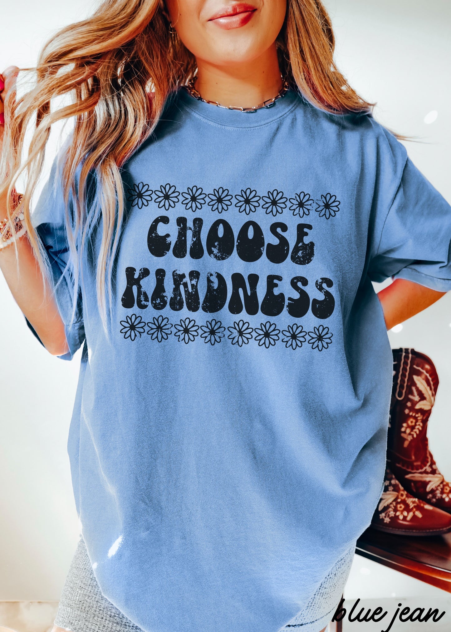 PRE-ORDER: Choose Kindness Daisy Tee *12 Colors (S-3X)