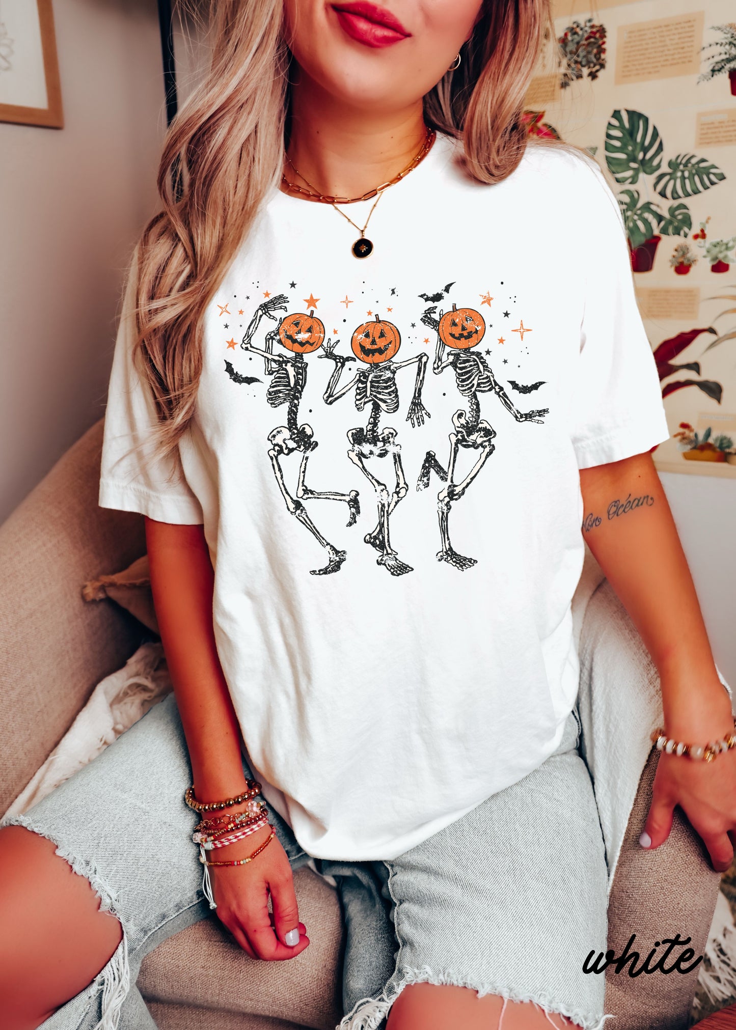 *Dancing Skeletons Tee *9 Colors (S-3X)