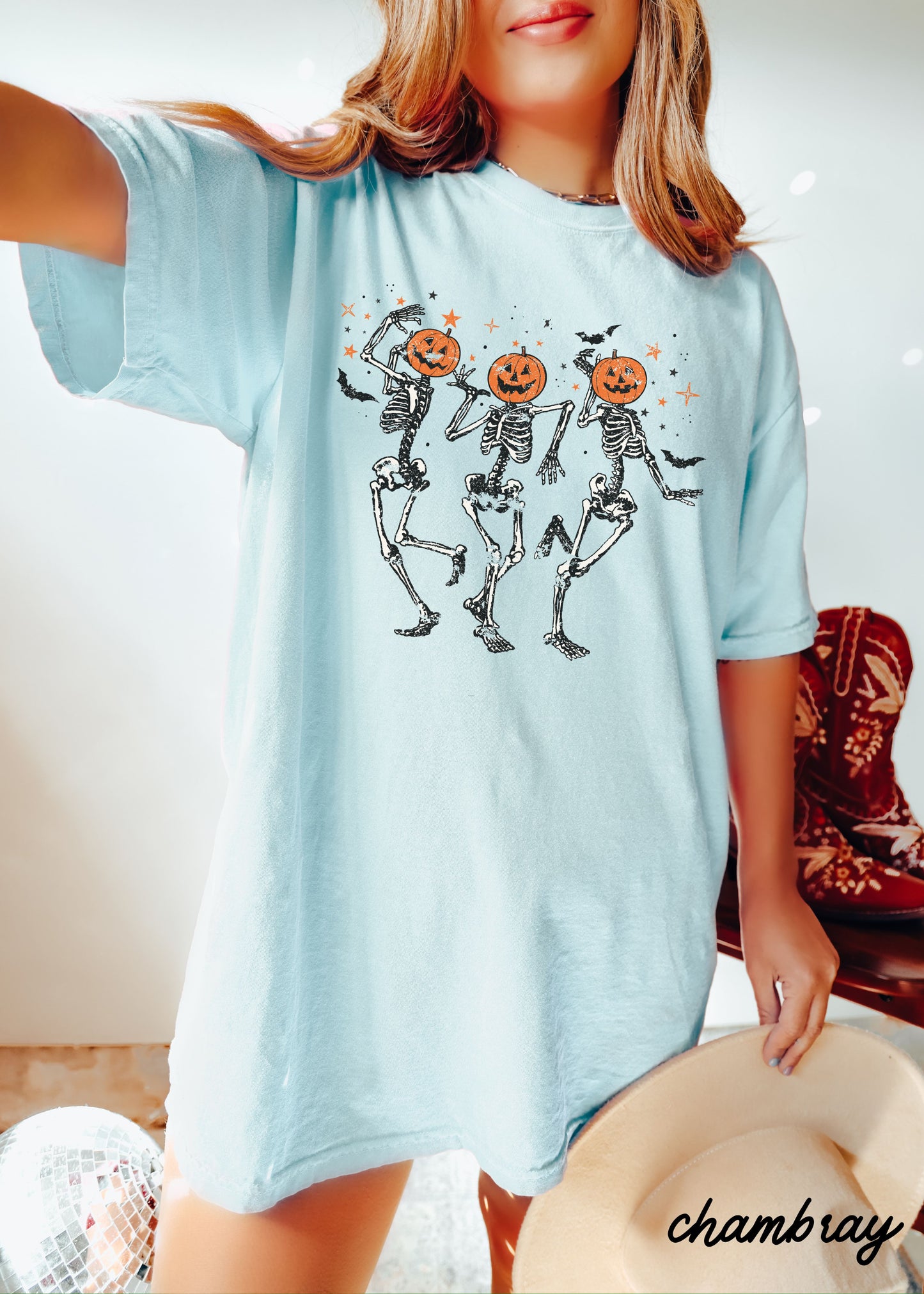 *Dancing Skeletons Tee *9 Colors (S-3X)