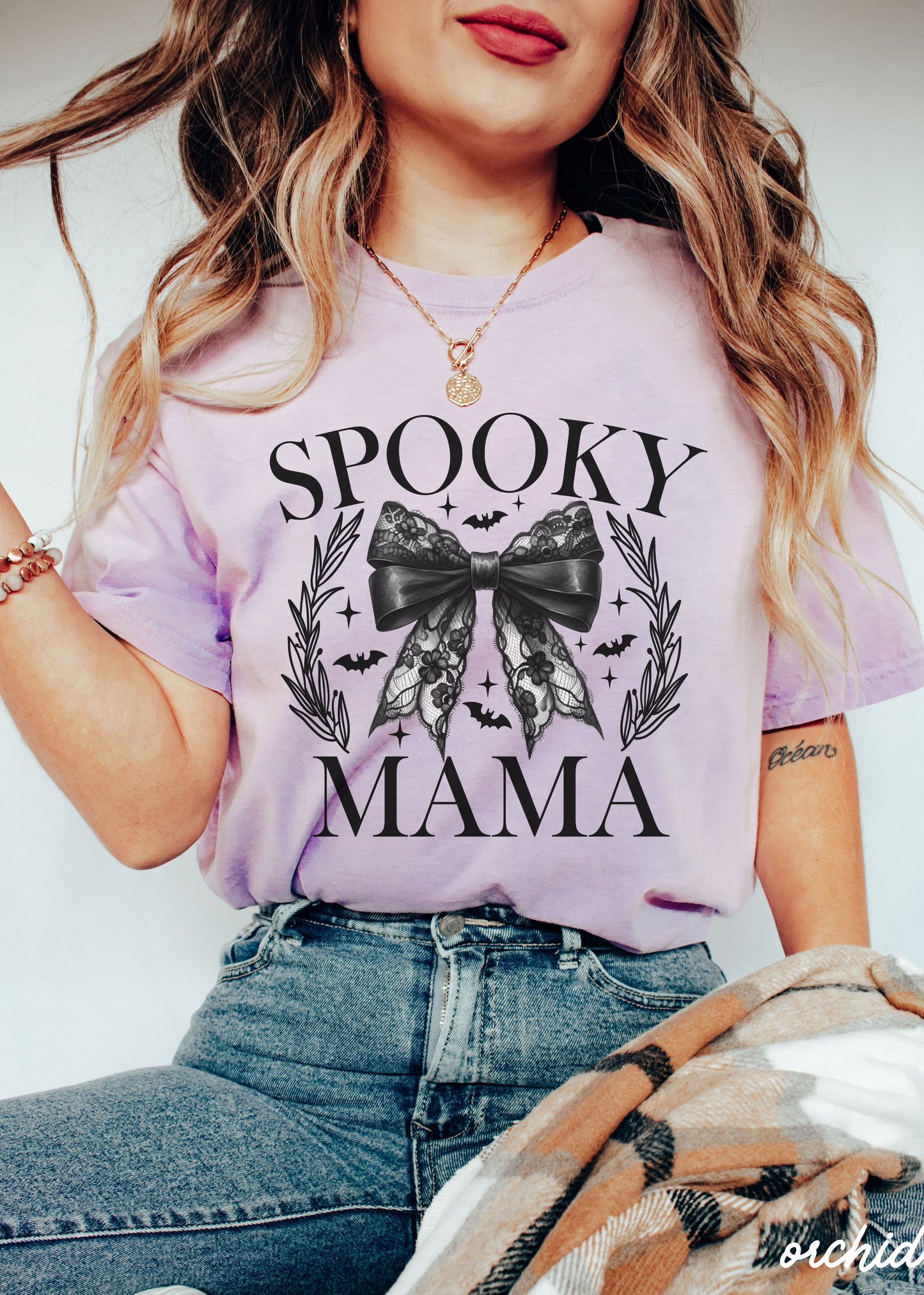 *Spooky Mama Coquette Tee *8 Colors (S-3X)