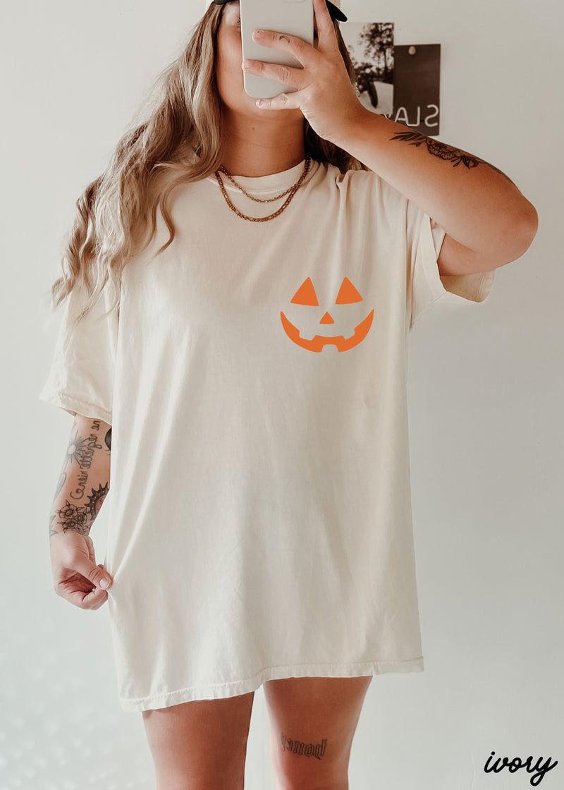 PRE-ORDER: Jack-O-Lantern Face Tee *7 Colors (S-3X)