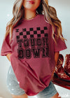 Pre-Order: Touch Down Checkered Tee *13 Colors (S-3X)