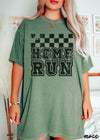 Pre-Order: Home Run Checkered Tee *13 Colors (S-3X)