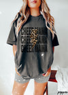 Pre-Order: Cheer Mama Leopard Bolt Tee *14 Colors (S-3X)