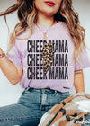 Pre-Order: Cheer Mama Leopard Bolt Tee *14 Colors (S-3X)