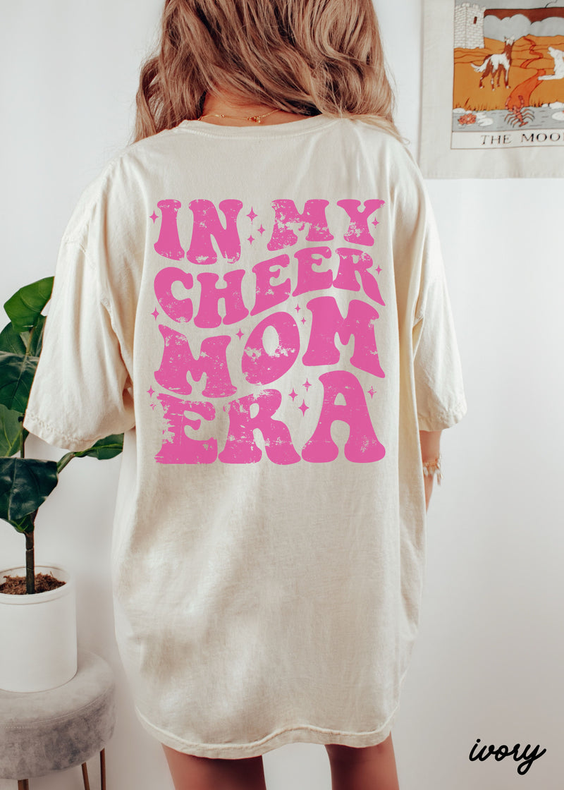 *BACK PRINT In My Cheer Mom Era Tee *15 Colors (S-3X)