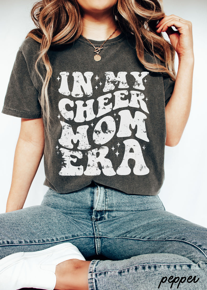 Pre-Order: In My Cheer Mom Era Tee *15 Colors (S-3X)