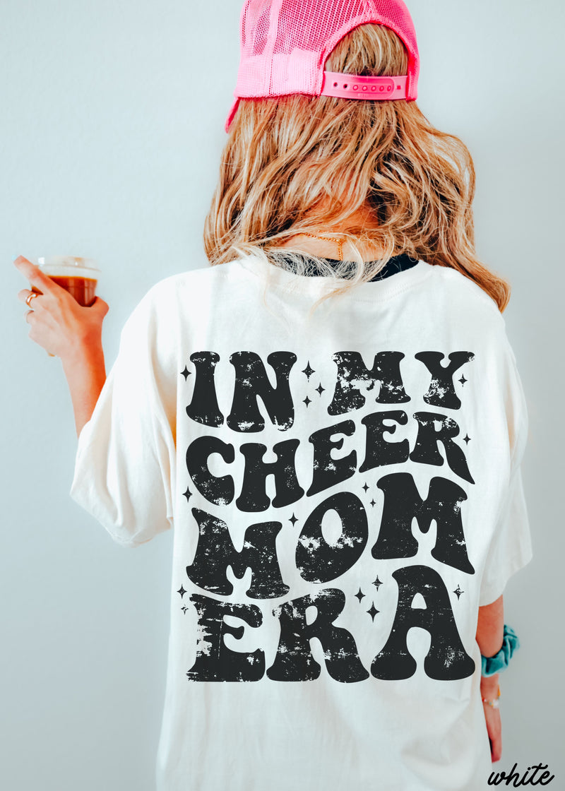 *BACK PRINT In My Cheer Mom Era Tee *15 Colors (S-3X)