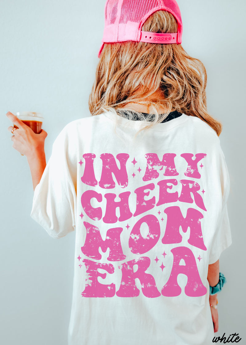 *BACK PRINT In My Cheer Mom Era Tee *15 Colors (S-3X)