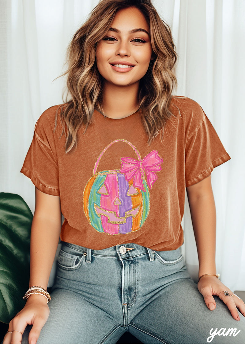 *Watercolor Pumpkin Tee *10 Colors (S-3X)