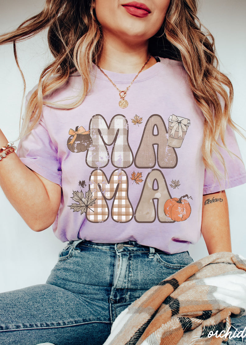 *MAMA Fall Tee *7 Colors (S-3X)