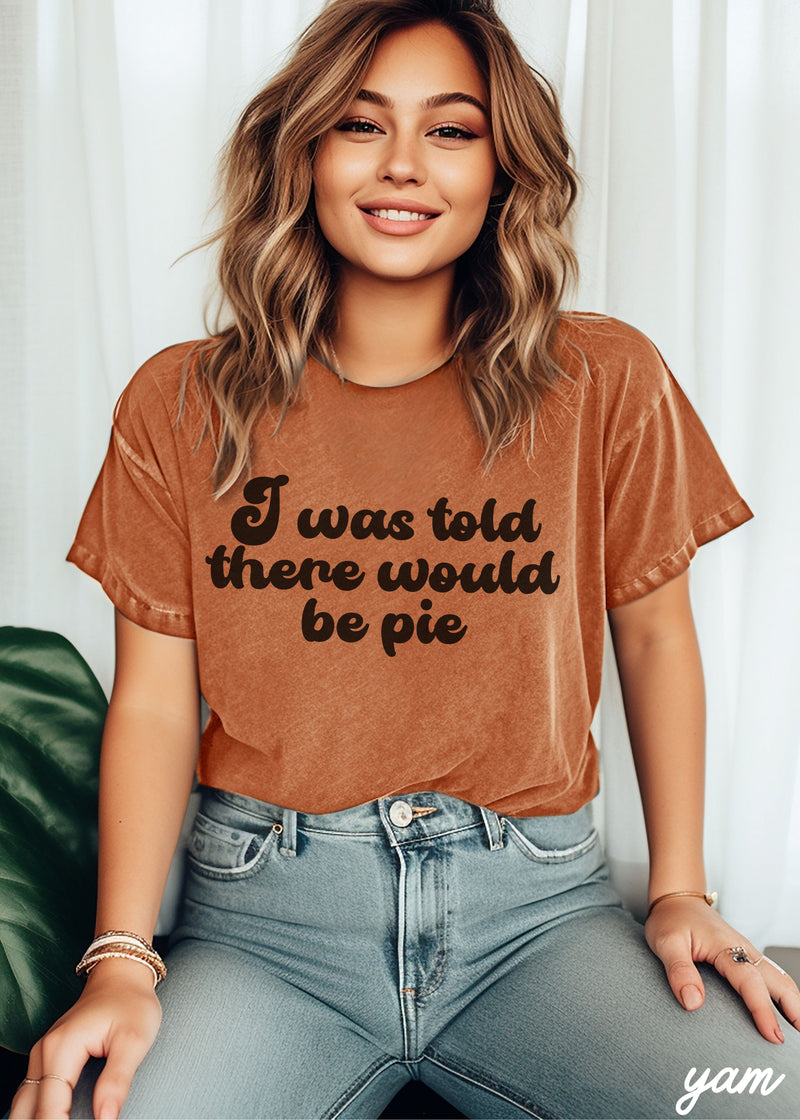 Pre-Order: Told There Would Be Pie Tee *6 Colors (S-3X)