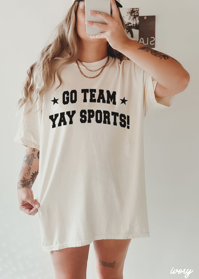 Pre-Order: Yay Sports Tee *13 Colors (S-3X)