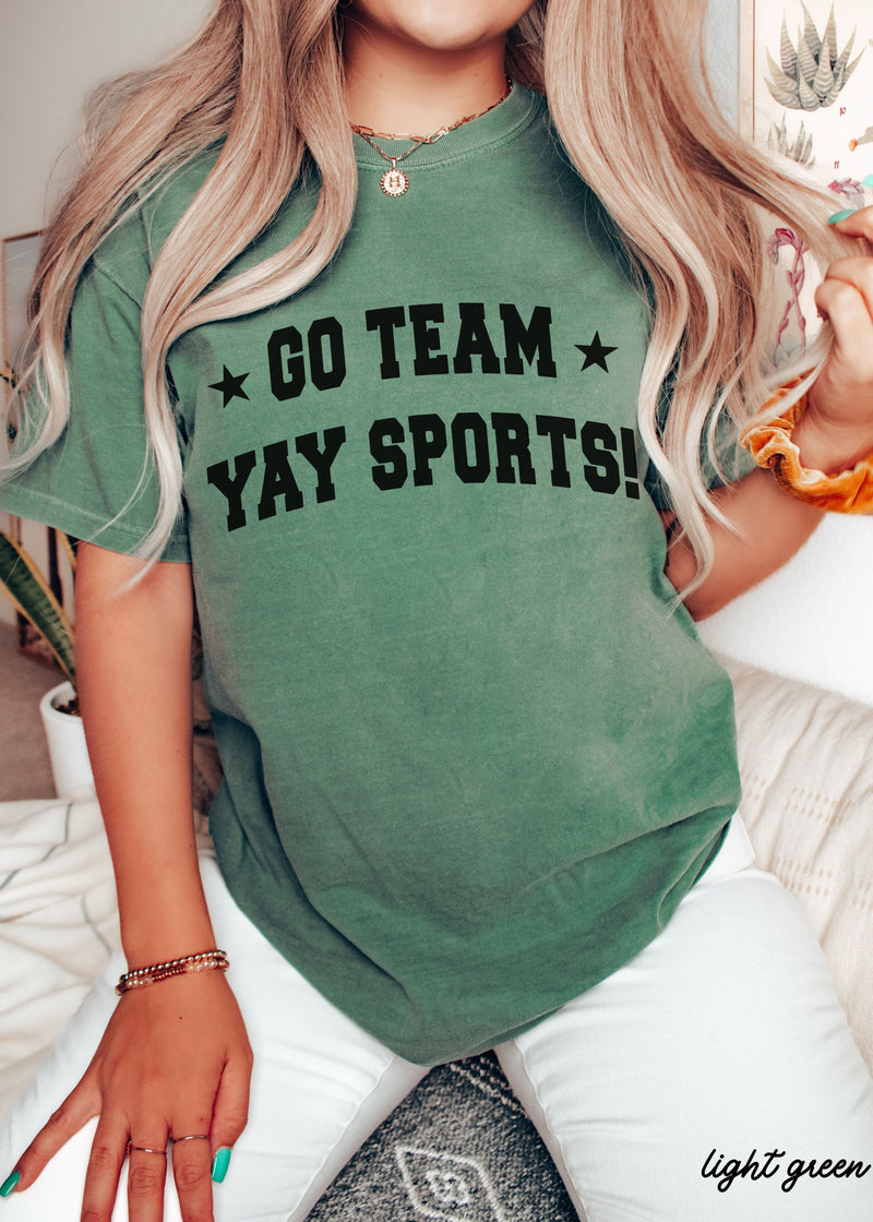 Pre-Order: Yay Sports Tee *13 Colors (S-3X)