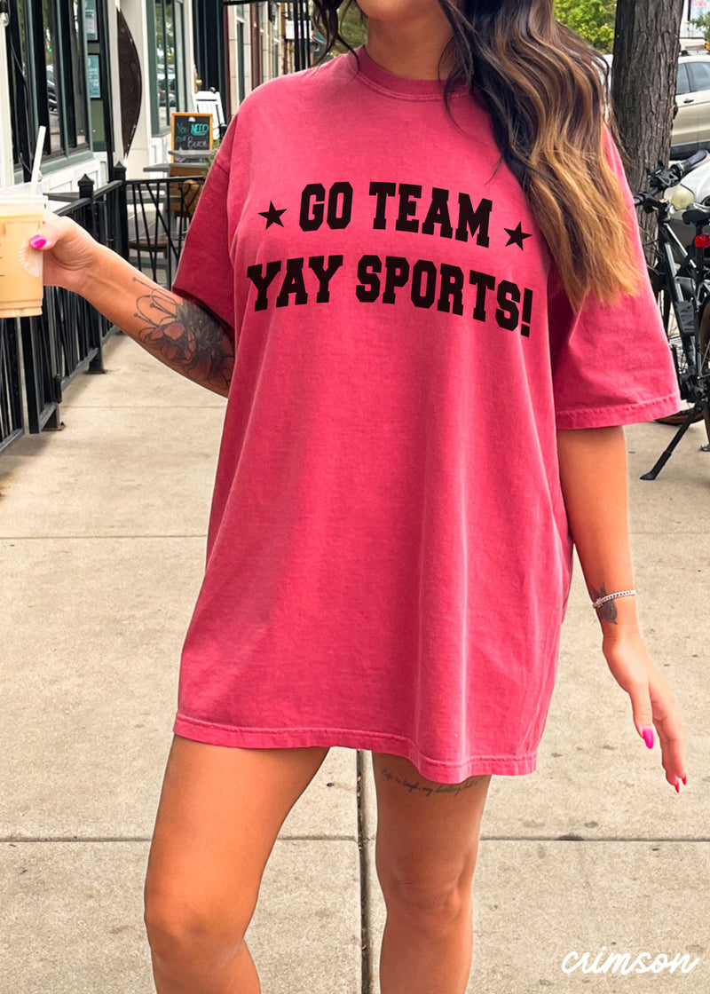 Pre-Order: Yay Sports Tee *13 Colors (S-3X)