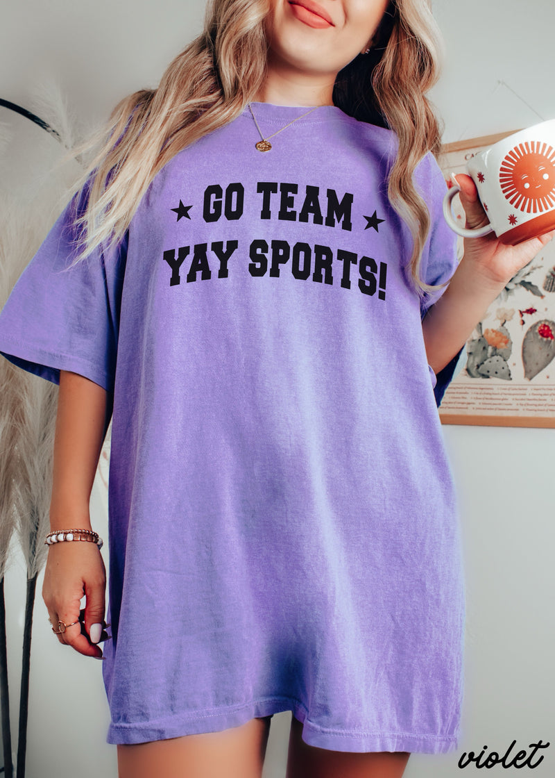 Pre-Order: Yay Sports Tee *13 Colors (S-3X)