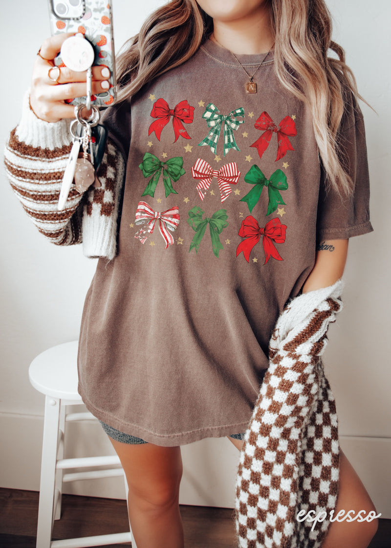 *Christmas Coquette Tee *7 Colors (S-3X)