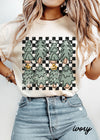 *Cute Checkered Trees Tee *7 Colors (S-3X)