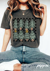 *Cute Checkered Trees Tee *7 Colors (S-3X)