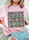 *Cute Checkered Trees Tee *7 Colors (S-3X)