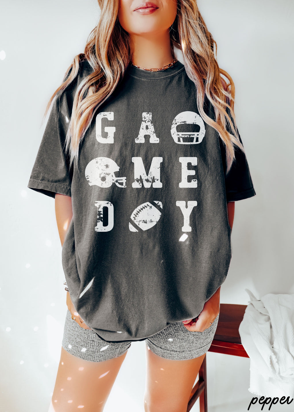 Pre-Order: Game Day Letters Tee *13 Colors (S-3X)