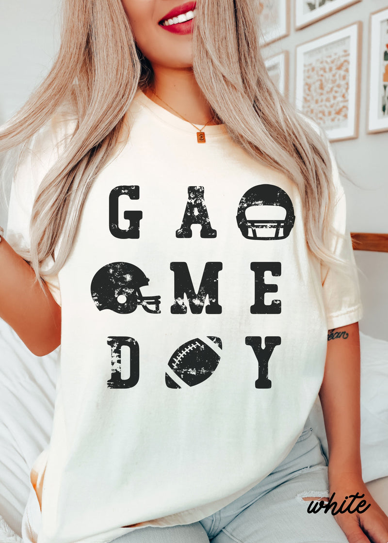 Pre-Order: Game Day Letters Tee *13 Colors (S-3X)