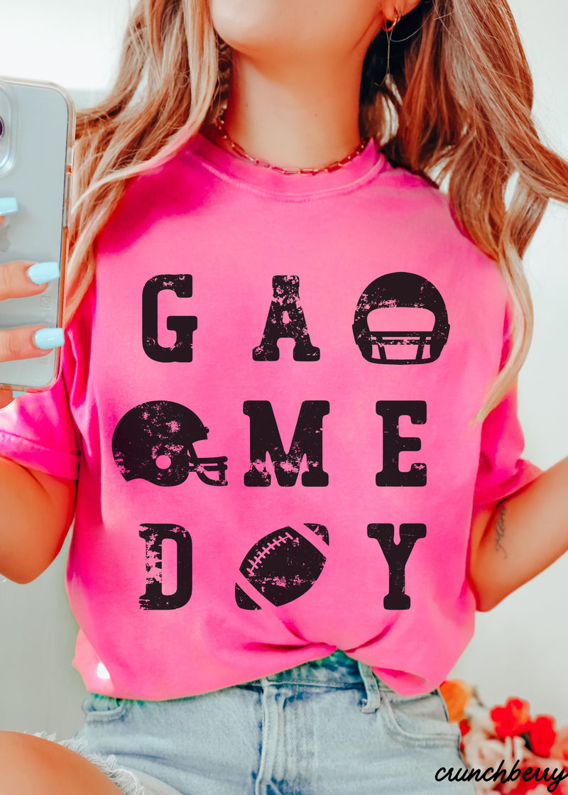 Pre-Order: Game Day Letters Tee *13 Colors (S-3X)