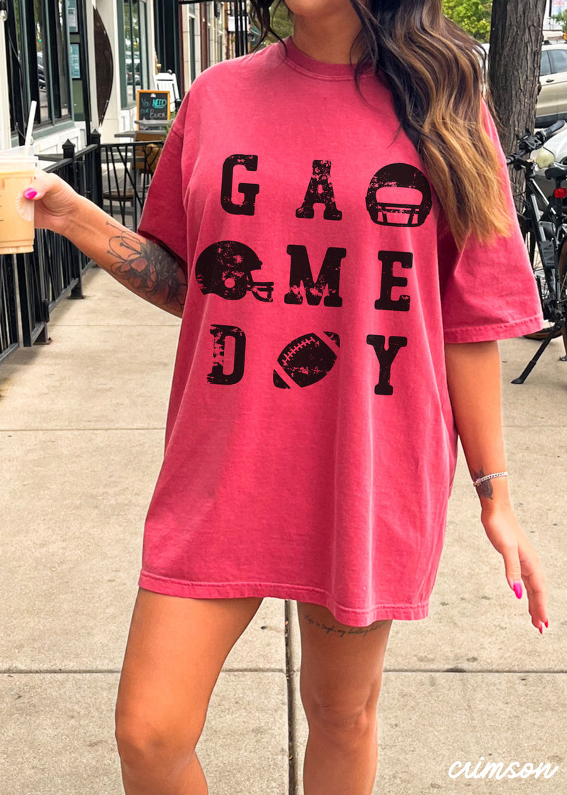 Pre-Order: Game Day Letters Tee *13 Colors (S-3X)