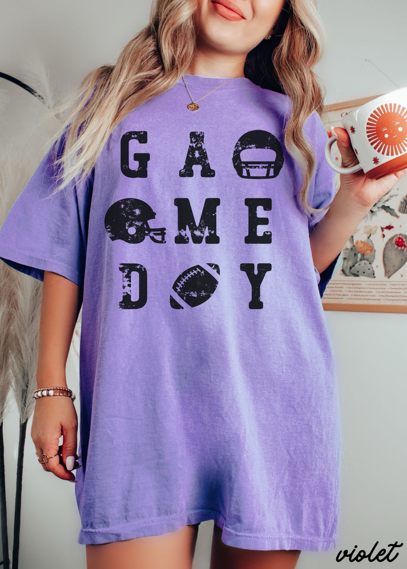 Pre-Order: Game Day Letters Tee *13 Colors (S-3X)