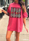 *Cute Checkered Trees Tee *7 Colors (S-3X)