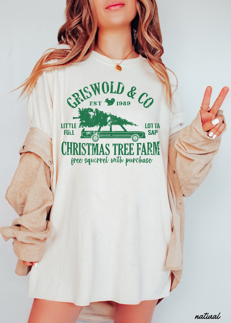 Pre Order: Griswold Tree farm Tee *4 Colors (S-3X)