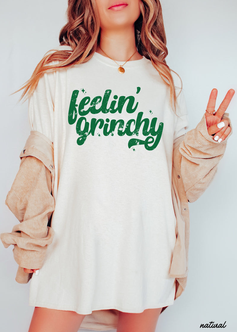 Pre Order: Feelin' Grinchy Tee *4 Colors (S-3X)