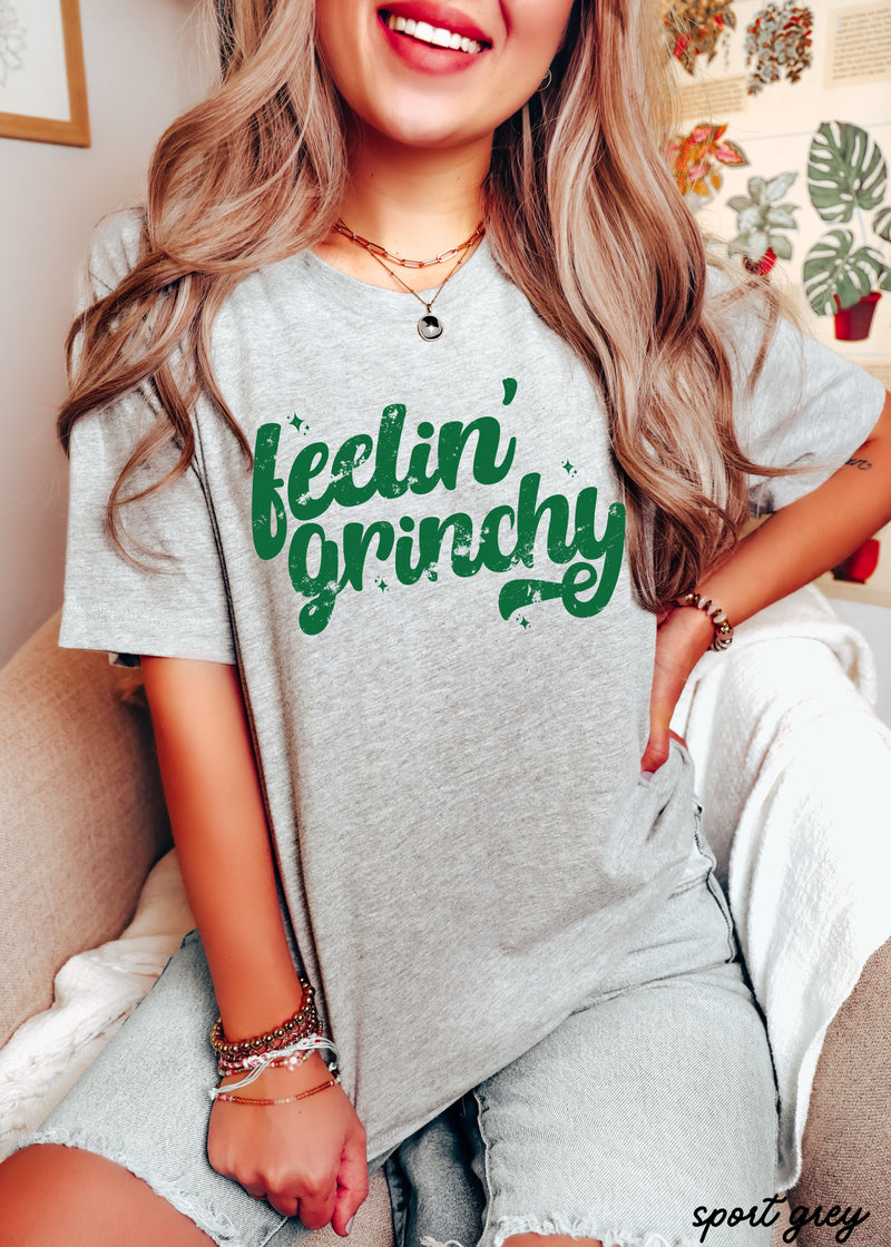 Pre Order: Feelin' Grinchy Tee *4 Colors (S-3X)