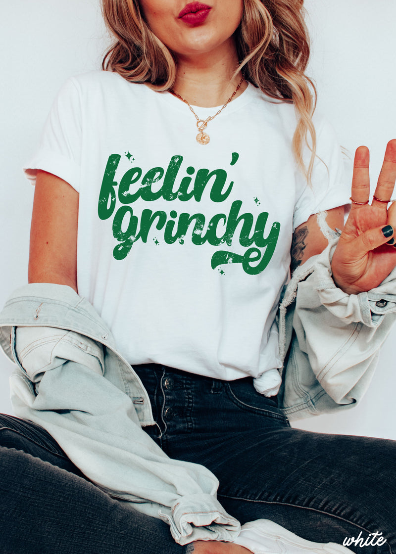 Pre Order: Feelin' Grinchy Tee *4 Colors (S-3X)