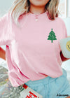 Pre-Order: Xmas Tree Pocket Tee *7 Colors (S-3X)