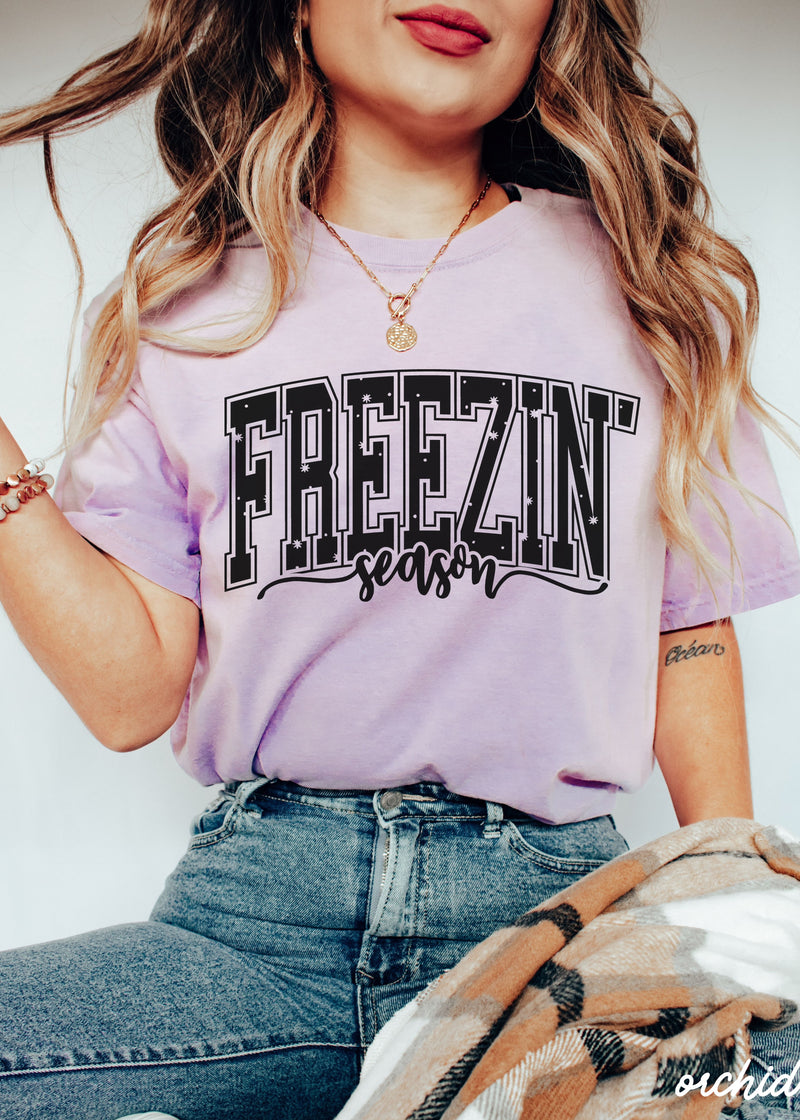 PRE-ORDER: Freezin' Season Tee *7 Colors (S-3X)