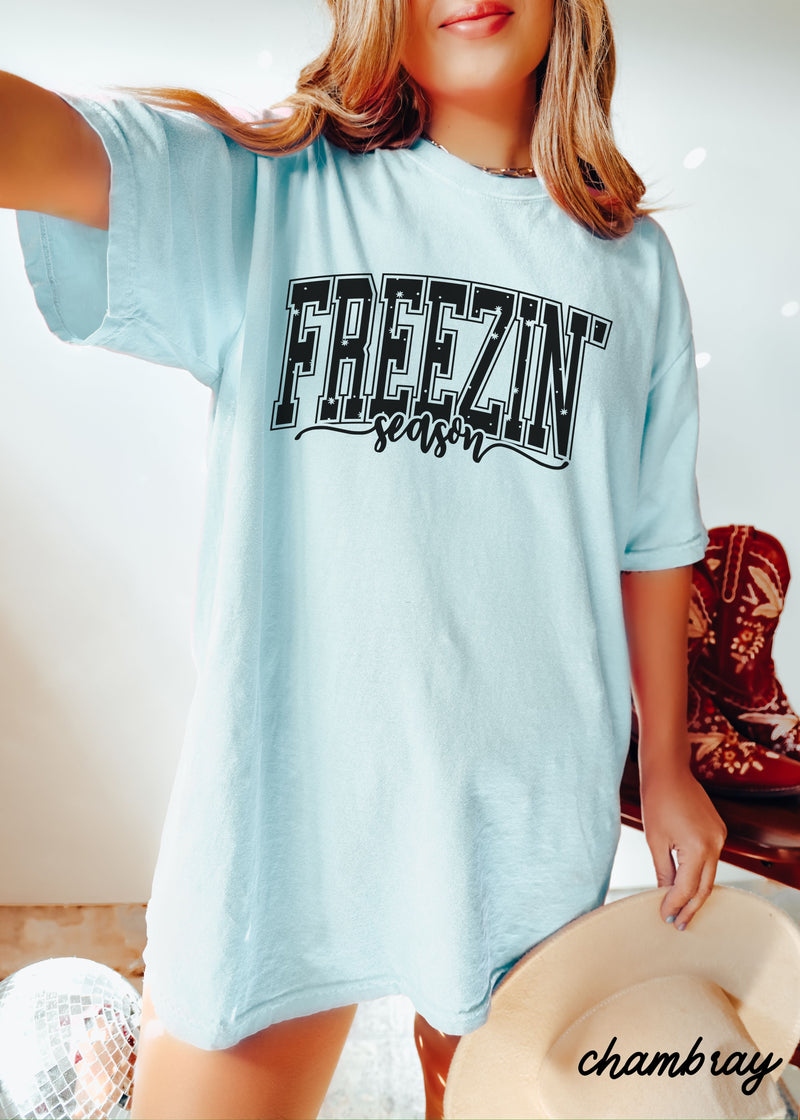 PRE-ORDER: Freezin' Season Tee *7 Colors (S-3X)