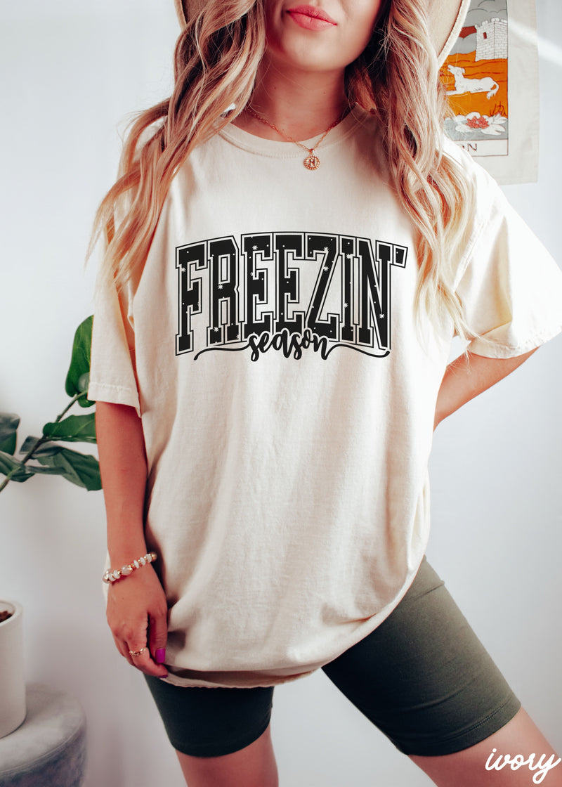 PRE-ORDER: Freezin' Season Tee *7 Colors (S-3X)