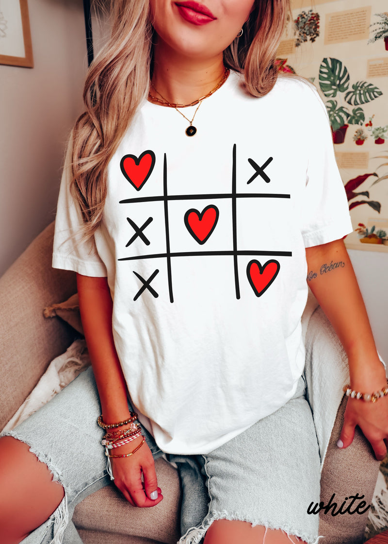 Pre-Order: XOXO Tic Tac Toe Tee *8 Colors (S-3X)