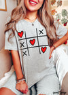 Pre Order: XOXO Tic Tac Toe Tee *4 Colors (S-3X)