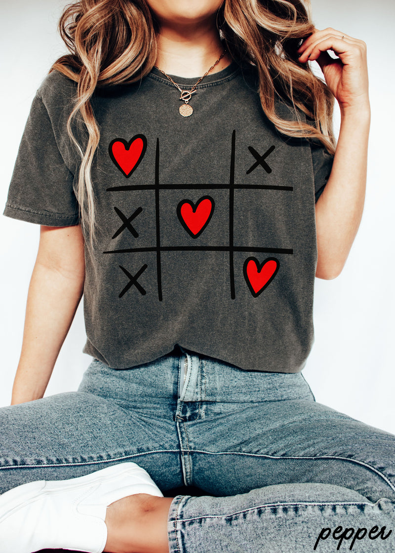 Pre-Order: XOXO Tic Tac Toe Tee *8 Colors (S-3X)