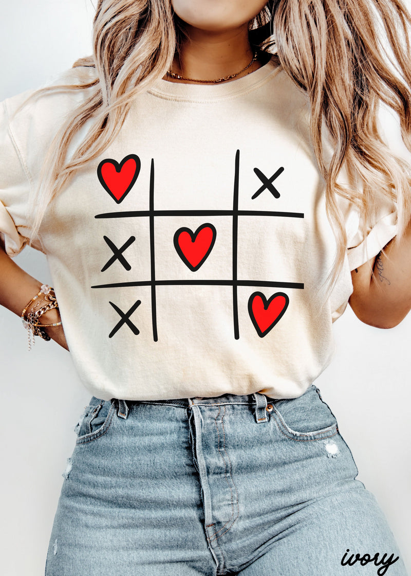 Pre-Order: XOXO Tic Tac Toe Tee *8 Colors (S-3X)