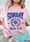 Sunday Social Club Tee *10 Colors (S-3X)