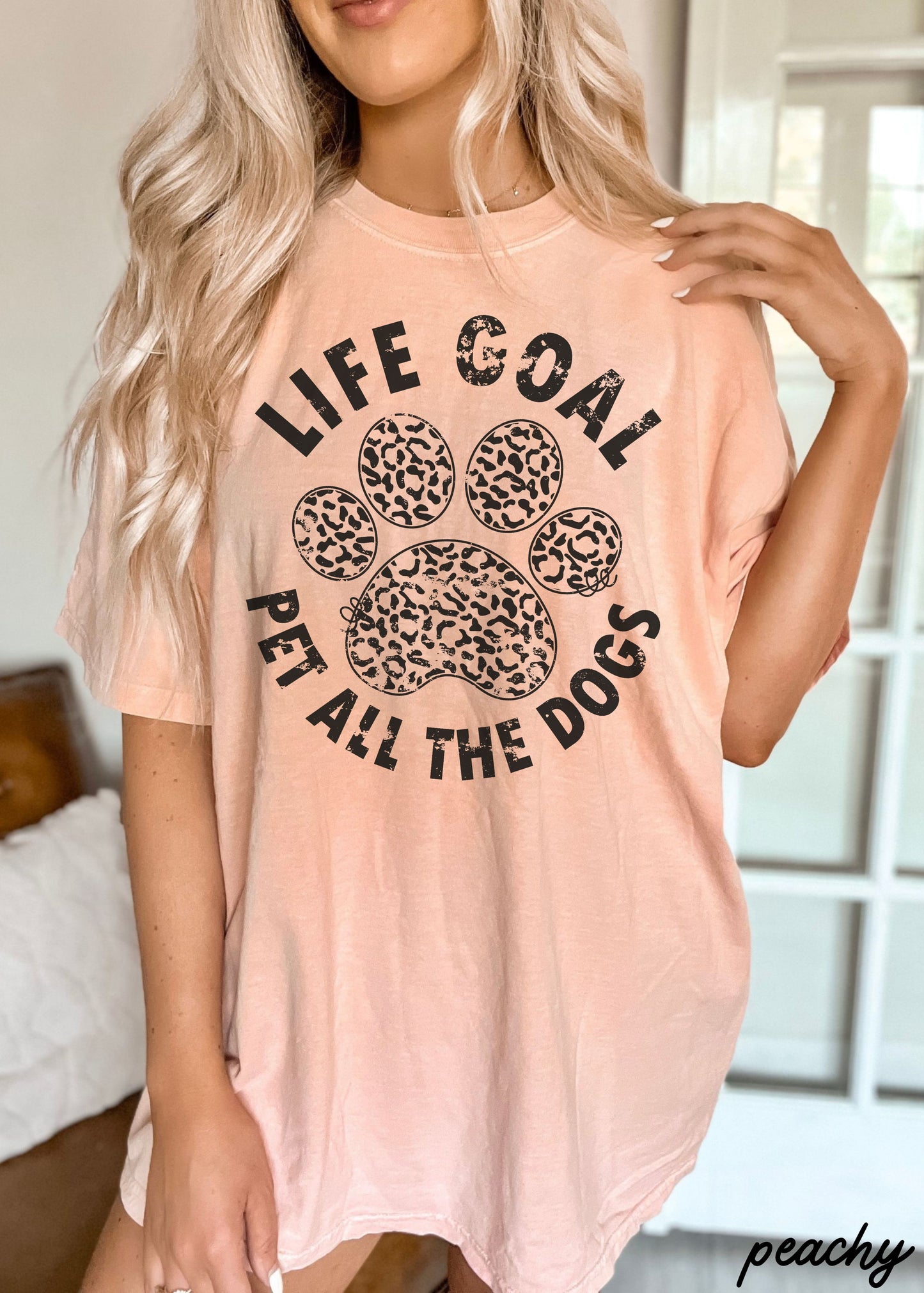 Pet All The Dogs Leopard Paw Tee *13 Colors (S-3X)