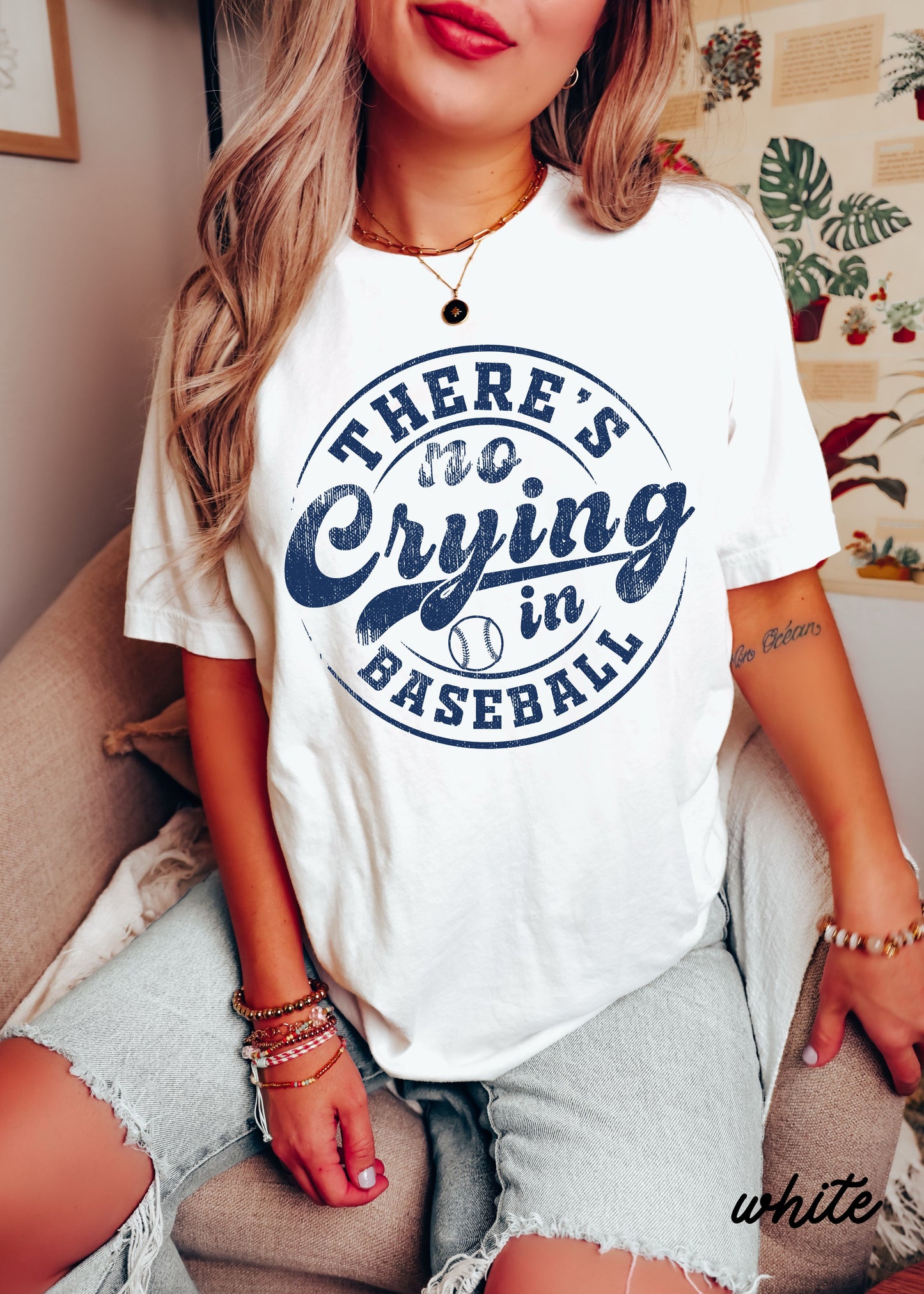 No Crying in Baseball Tee *11 Colors (S-3X)