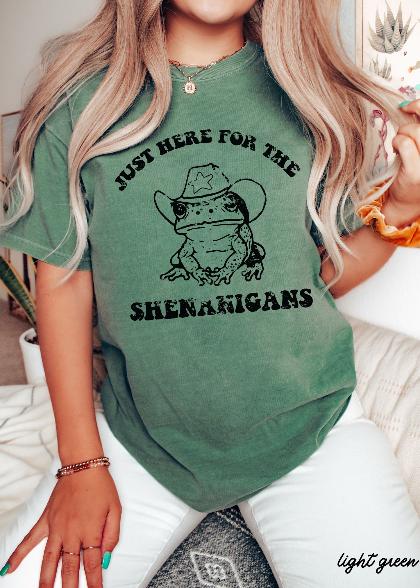 Shenanigans Frog Comfort Colors Tee *5 Colors (S-3X)