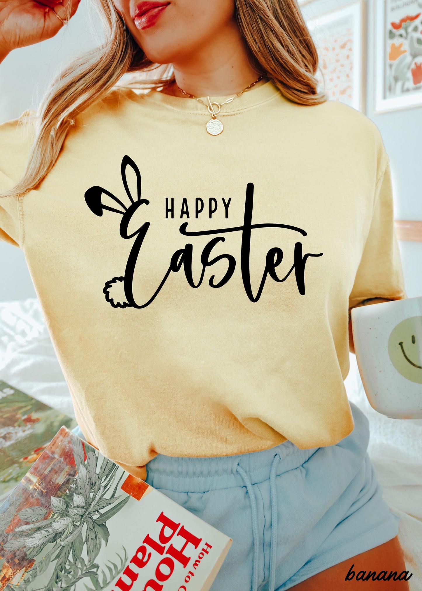 Happy Easter Comfort Colors Tee *15 Colors (S-3X)