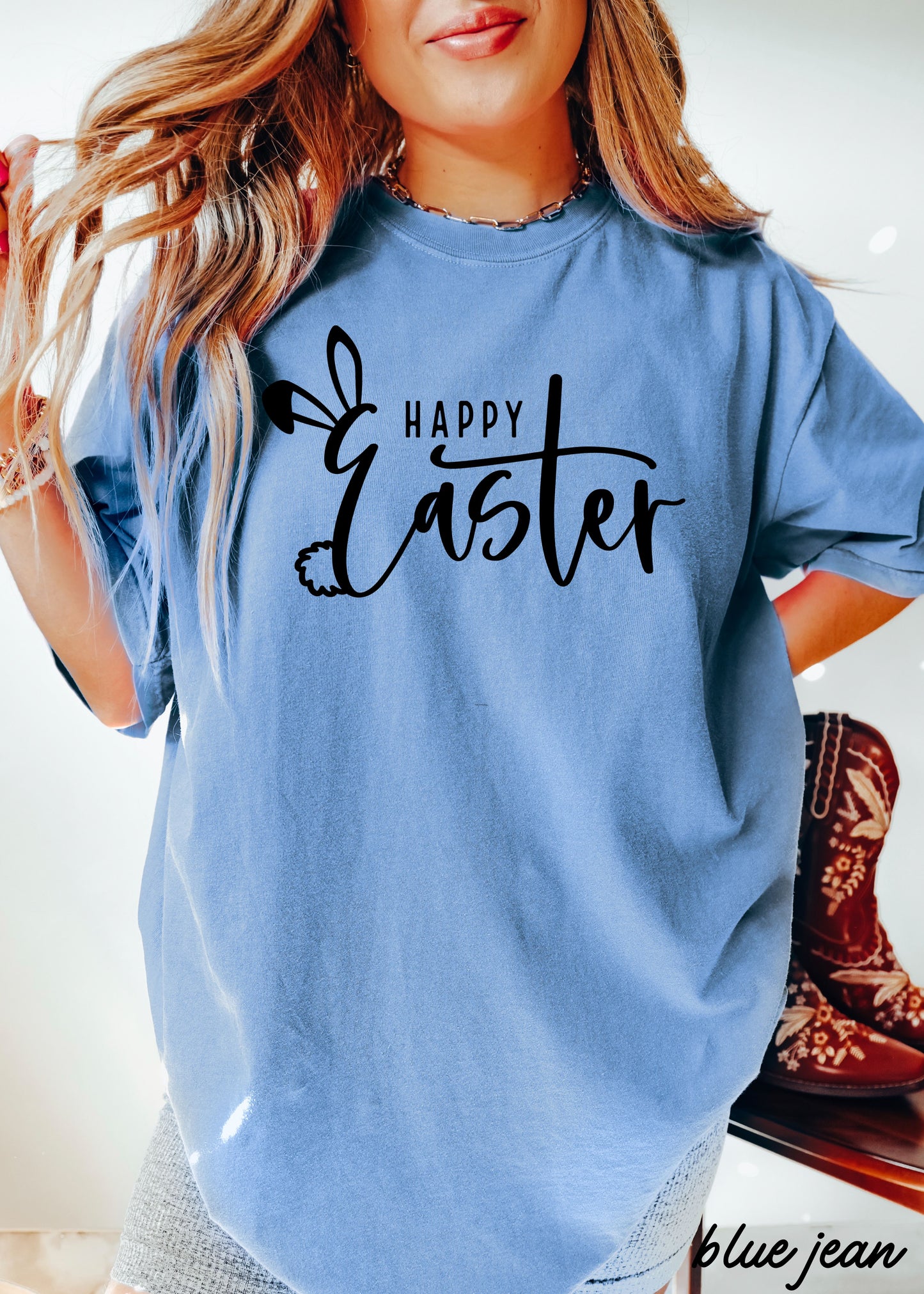Happy Easter Comfort Colors Tee *15 Colors (S-3X)