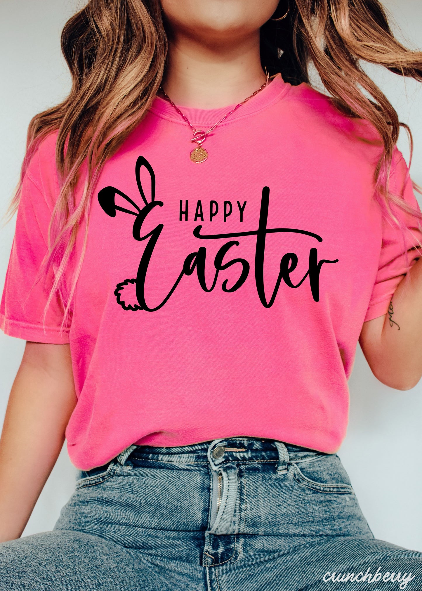 Happy Easter Comfort Colors Tee *15 Colors (S-3X)