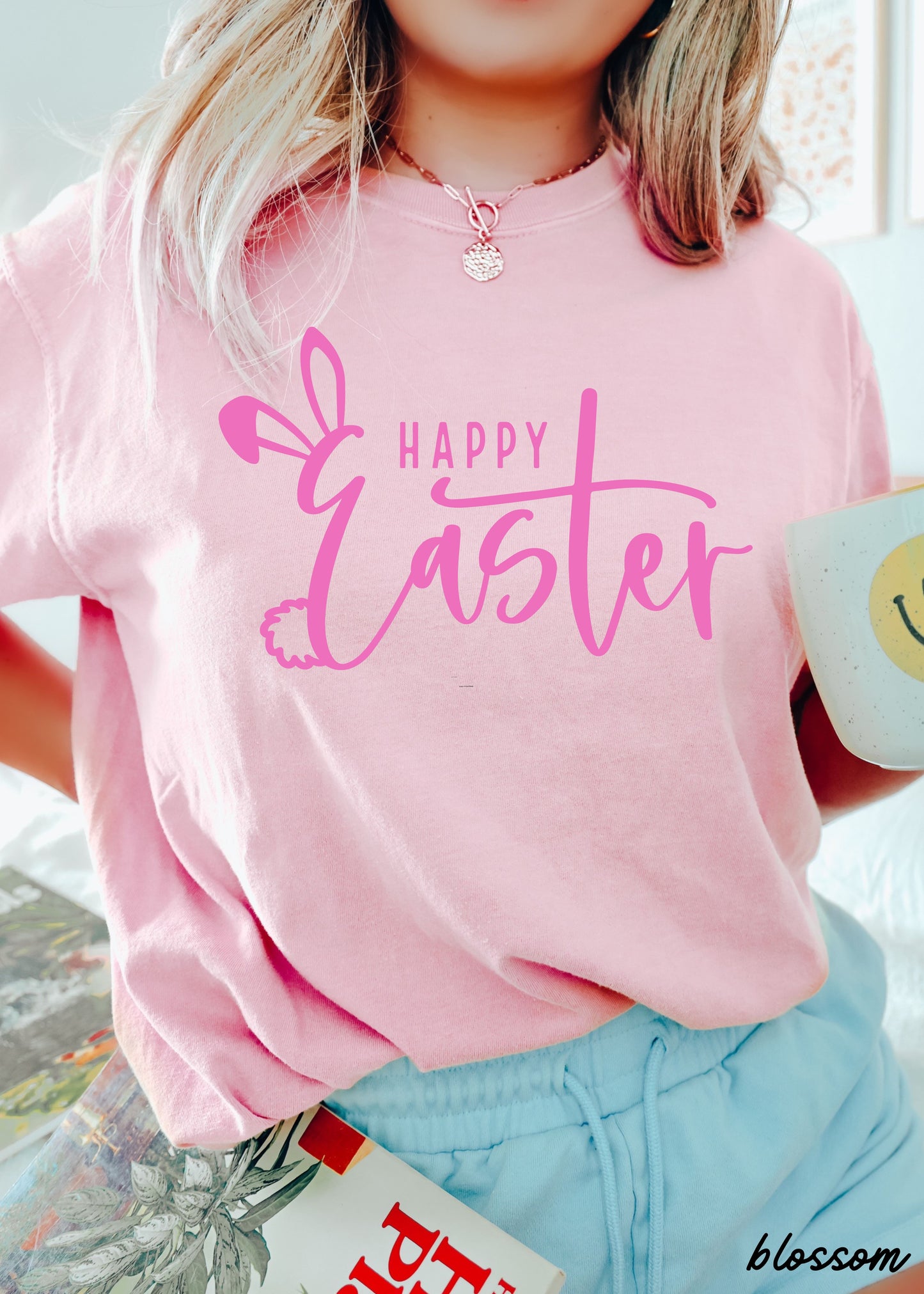 Happy Easter Comfort Colors Tee *15 Colors (S-3X)